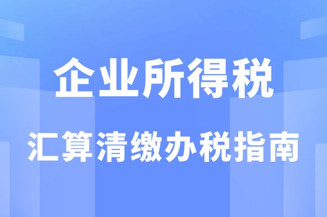 2024年度企业所得税汇算清缴办税指南！